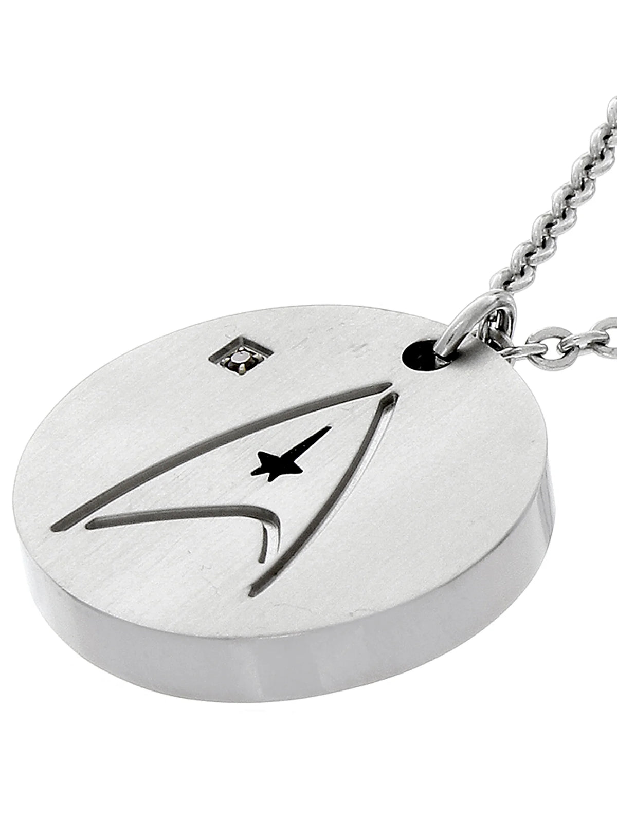 Titanium Medallion Pendant Necklace A483