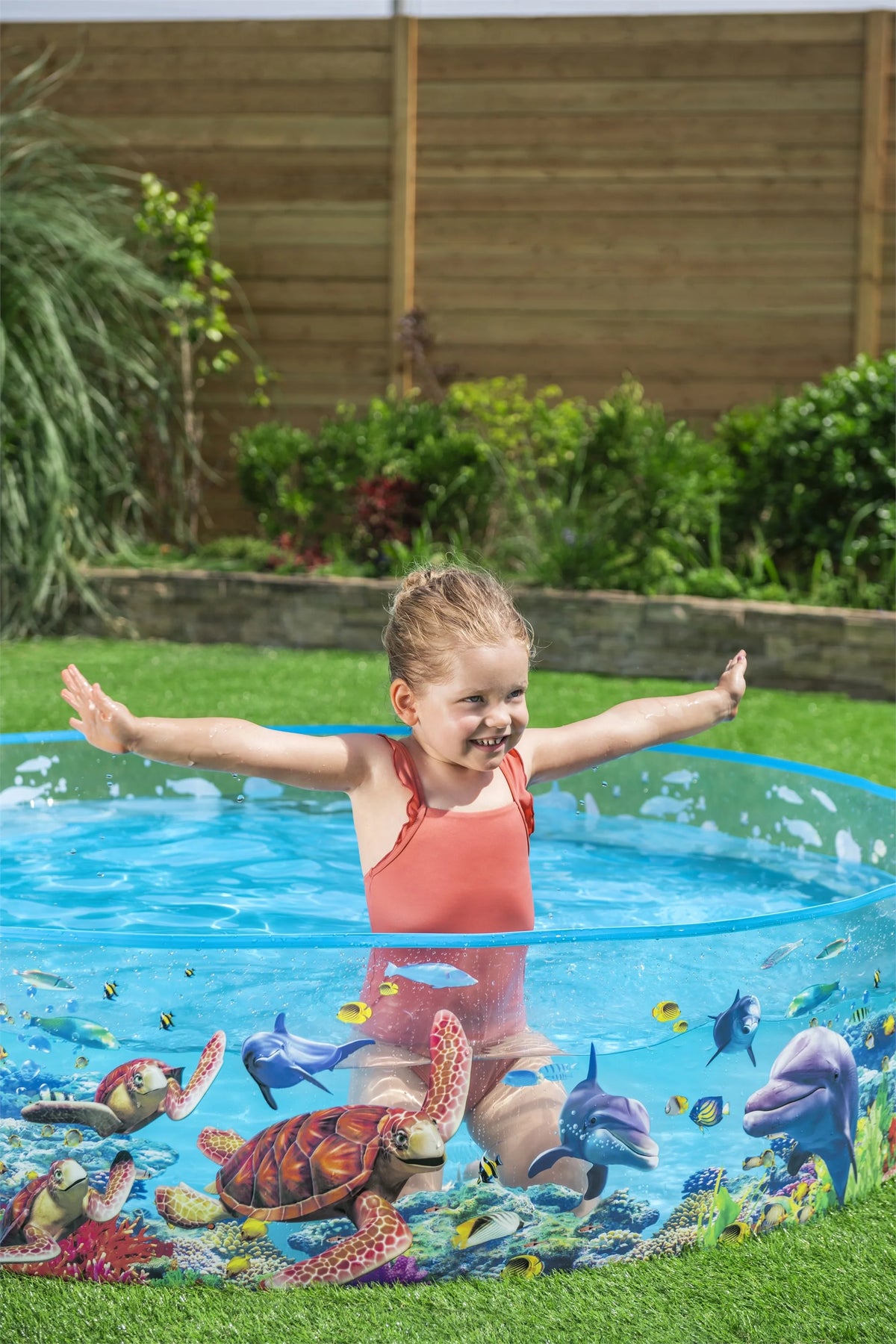 Round Above-Ground Kiddie Pool 8' x 18 C675612