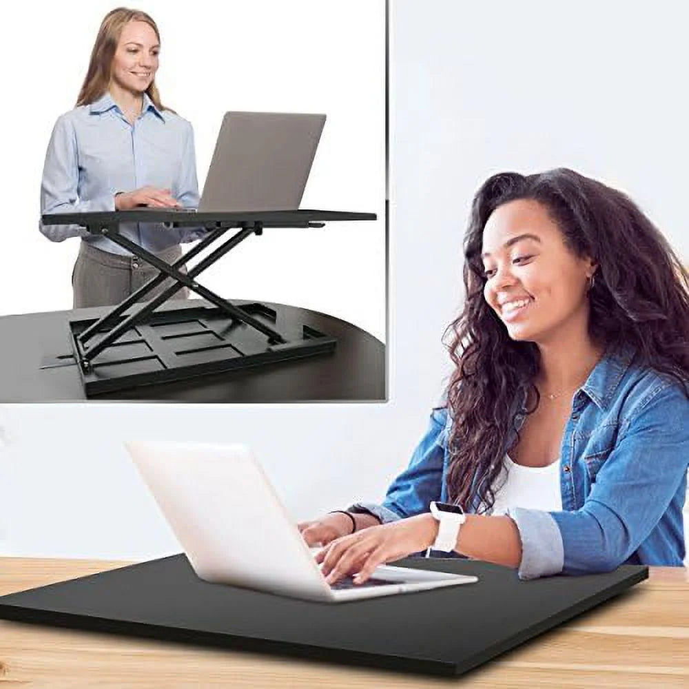 Adjustable Black Standing Desk Converter A6623