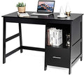 Black Computer Desk with 2 Drawers S664