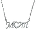 10k White Gold Diamond Heart Pendant Necklace C861803