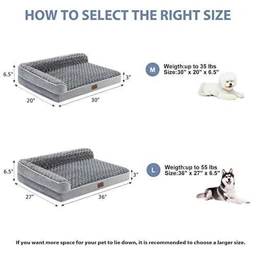 Large Waterproof Orthopedic Dog Bed with Removable Washable Cover H615440