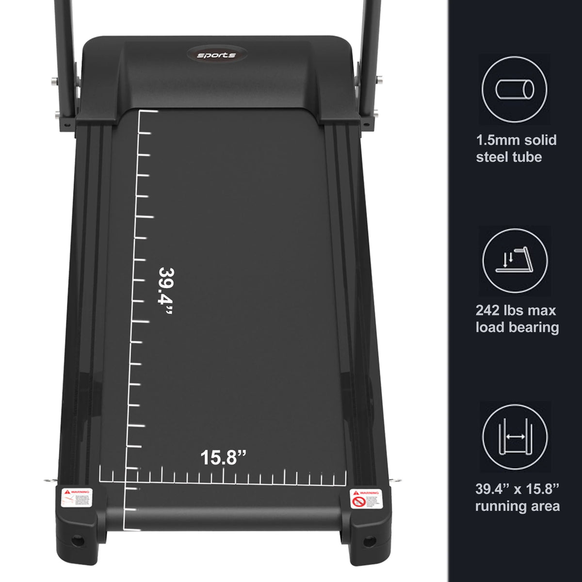 Foldable Treadmill with Incline 250 LBS Capacity N2273