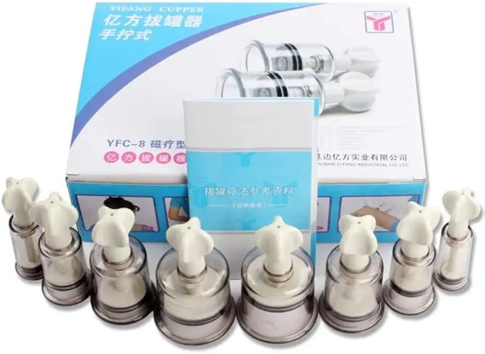 8 Pcs Breast Enlarge Nipple Sucker Vacuum Cupping Sex Toys L4270