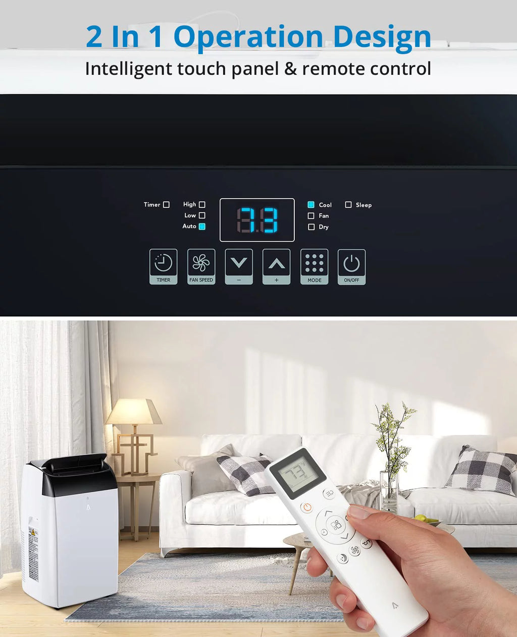 14000 BTU Portable Air Conditioner with Remote Control T401