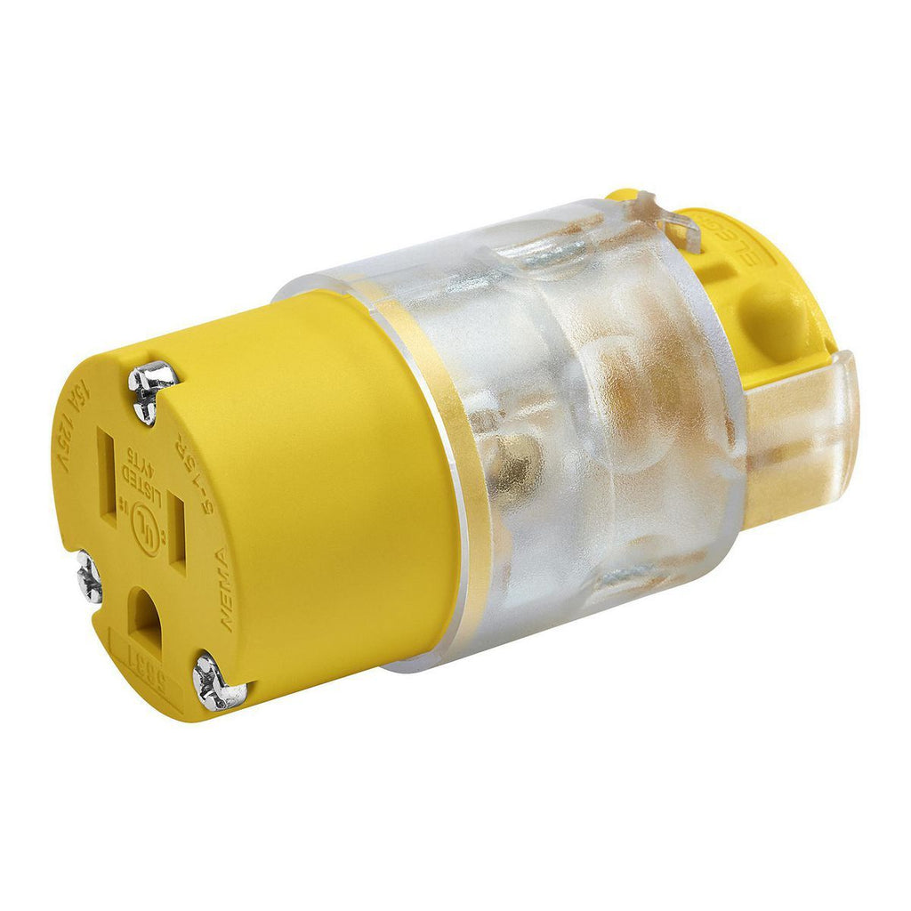 125V 15 Amp 12-18 AWG Light Up Female Connector C695238