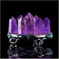 Natural Amethyst 7 Chakra Crystal Wand 1.96 Inch P1935
