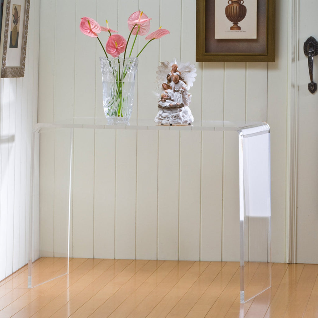 Clear Lucite and Acrylic Console Table P59952
