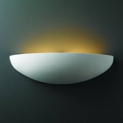 1-Light Half Moon Carrara Marble U8560