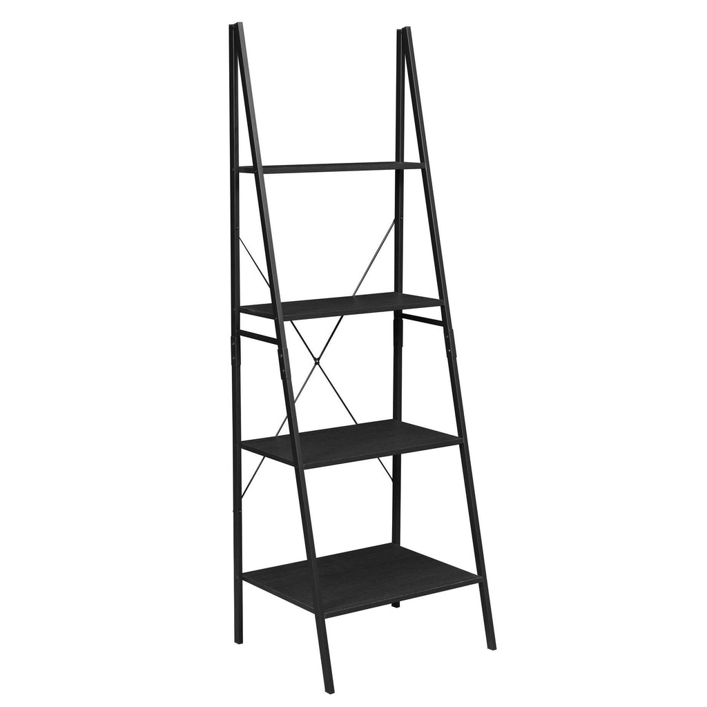 72x22 Ladder Bookcase Black E160