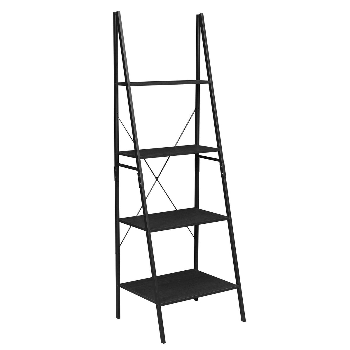 72x22 Ladder Bookcase Black E160