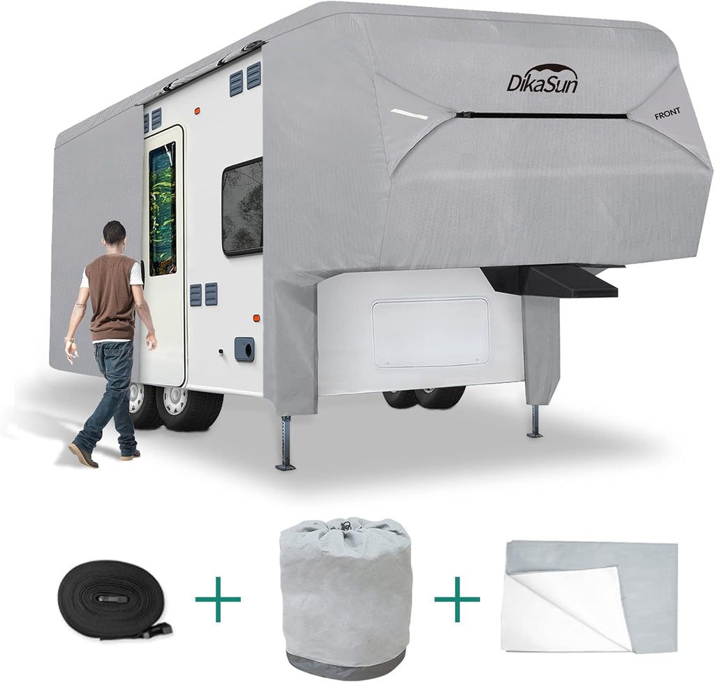 40'- 44'L 3 Layers Polypro Anti-UV Waterproof Breathable Ripstop Camper Cover F732