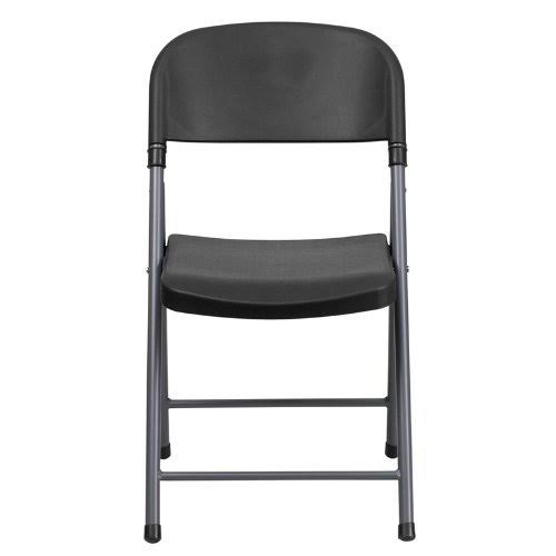 Black Plastic Folding Chair T930