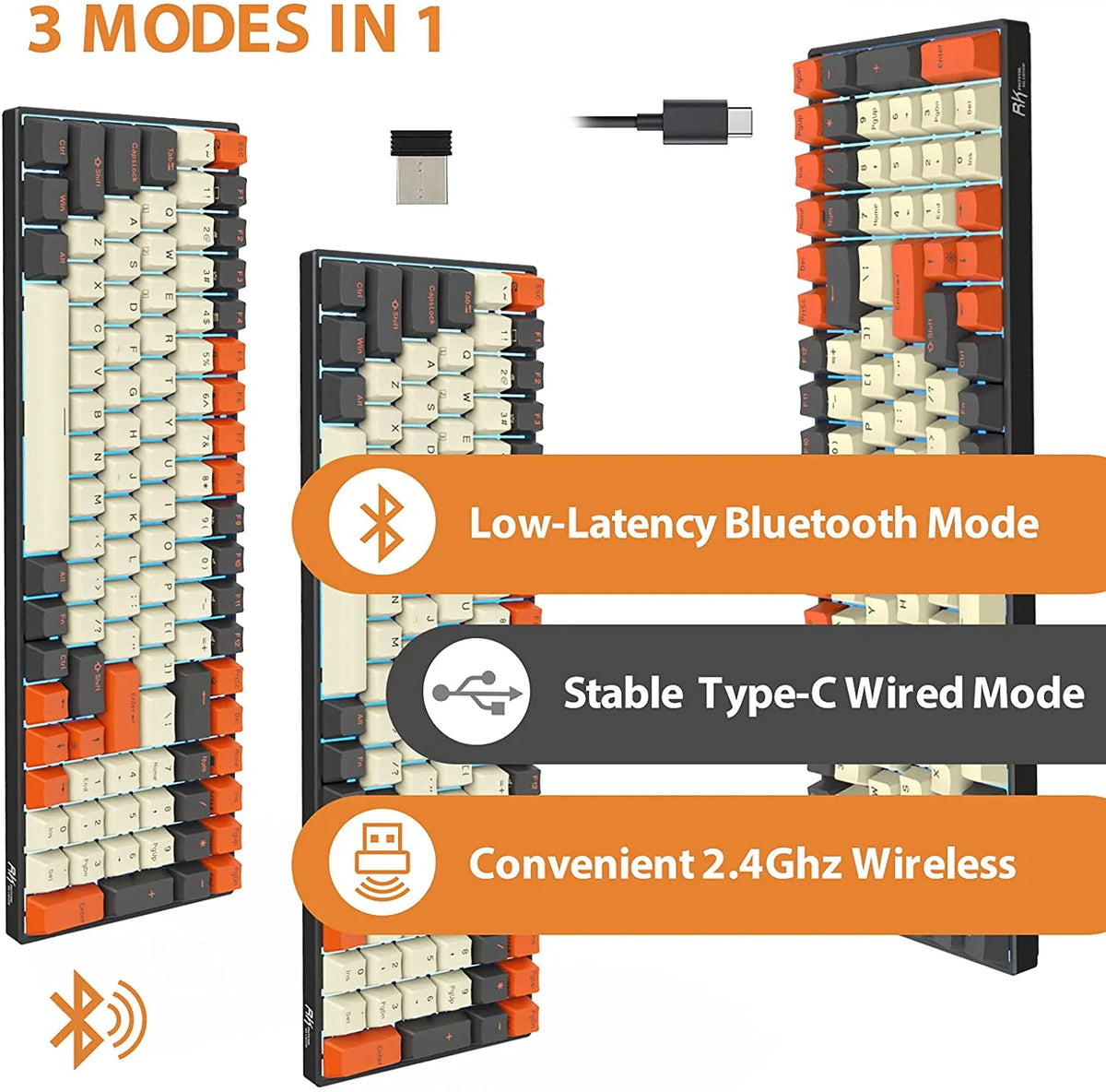 100-key Wireless Mechanical Keyboard V3256