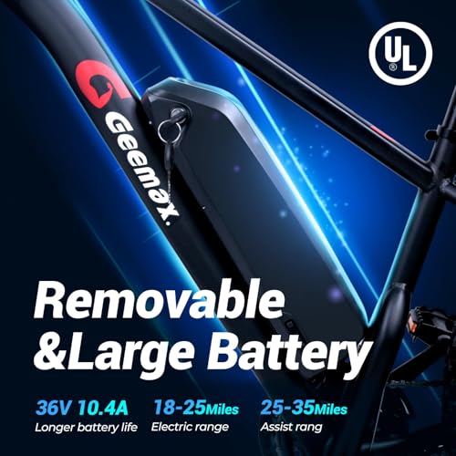 26" x 4.0 Fat Tire Electric Bike, 500W (Peak 750W) 36V 10.4Ah Lithium Battery, 25MPH, 21-Speed M787
