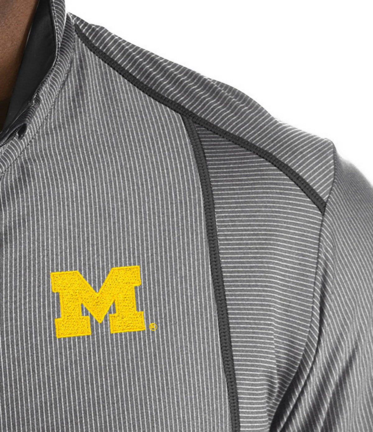 Michigan State Black Half-Zip Pullover N544