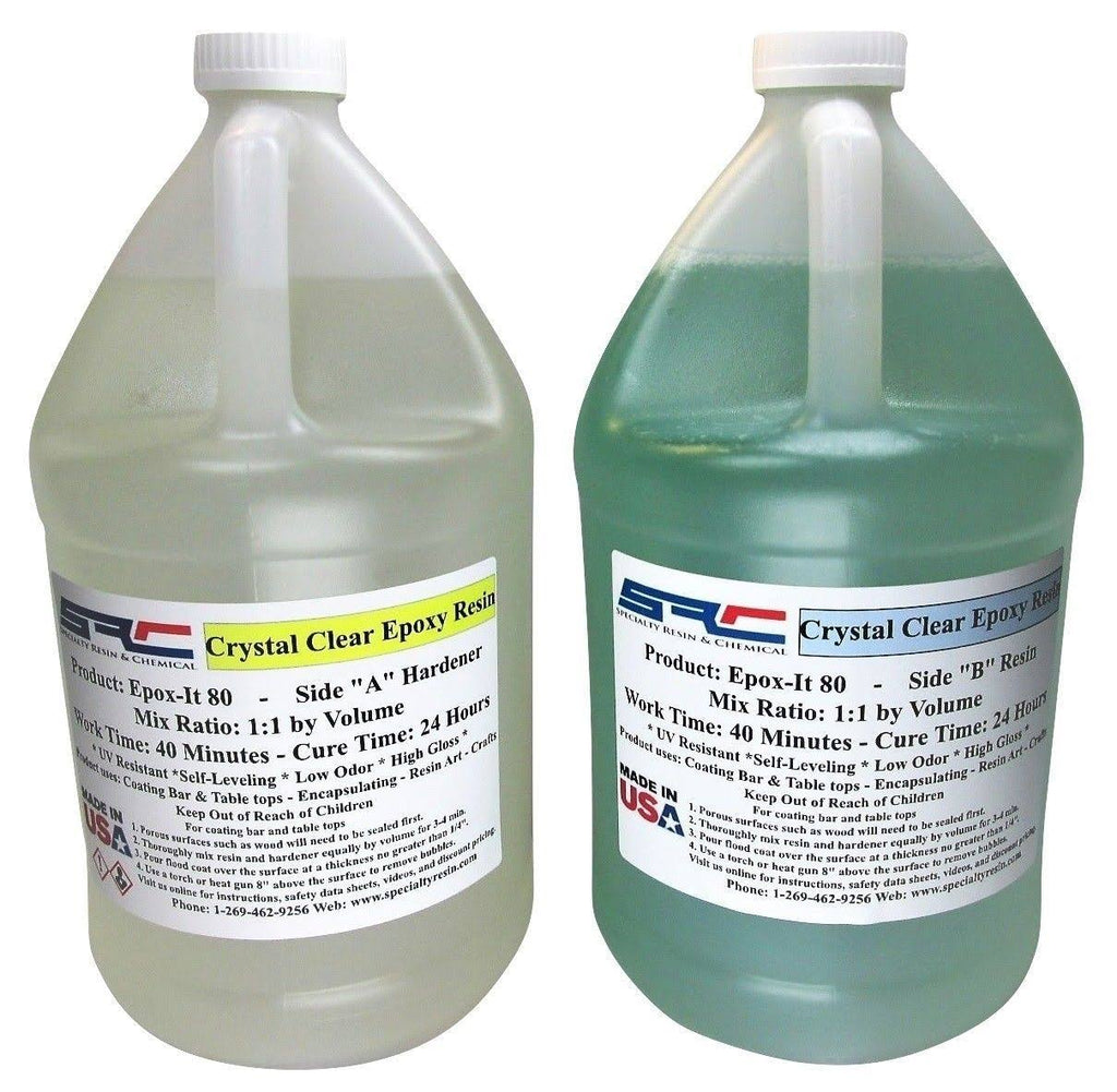 Clear Epoxy Resin for Table Tops, Gloss Coating, Casting ( 2 Gallons ) Y335