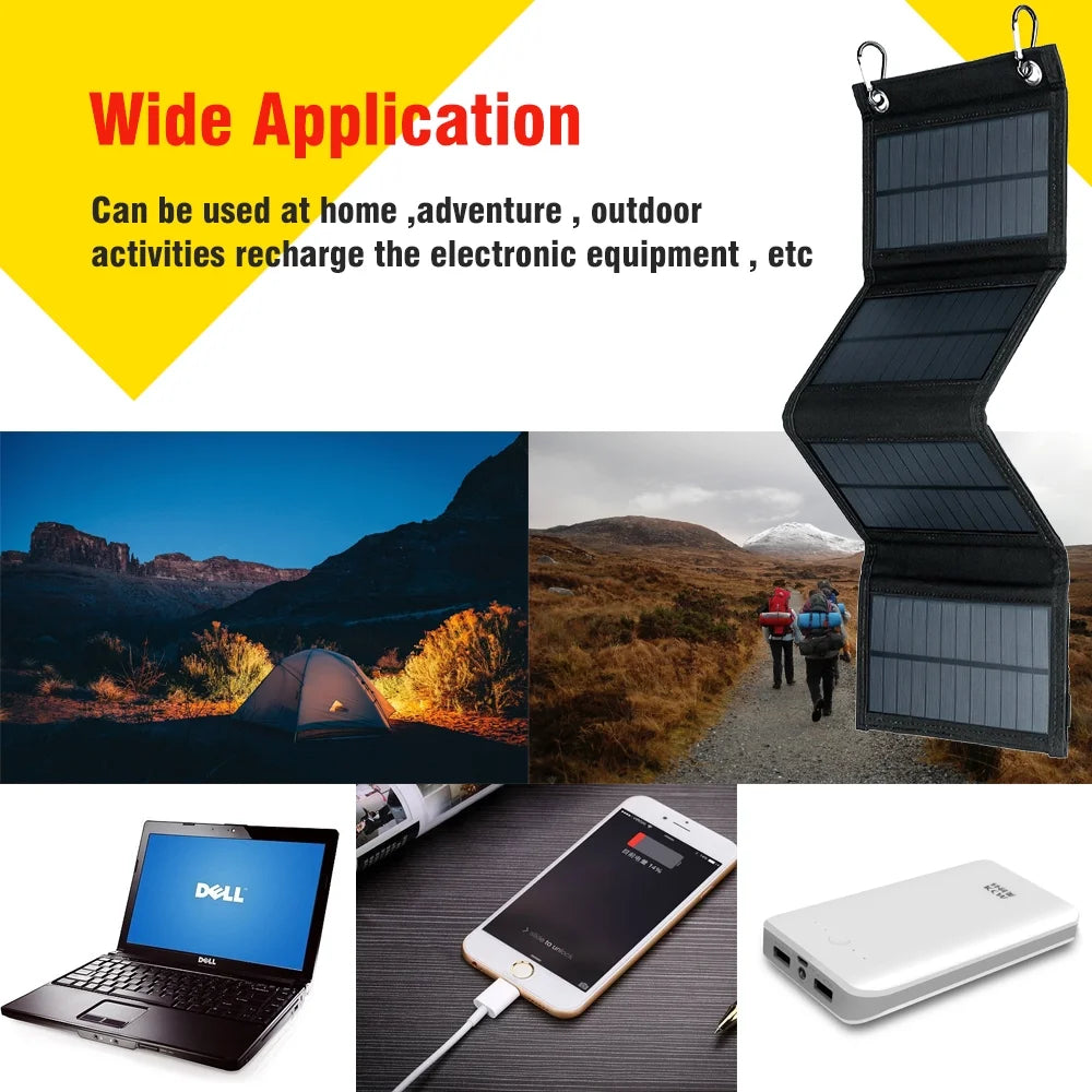 100W 10V Portable Folding Solar Panel Kit Y671