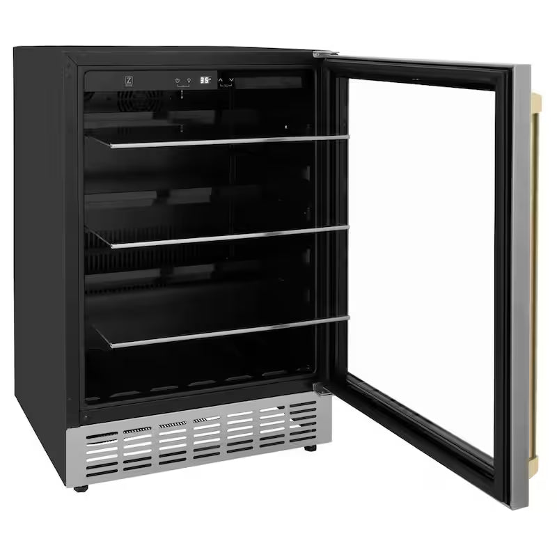 24 in. Single Zone 154-Can Stainless Steel Beverage Fridge C2481