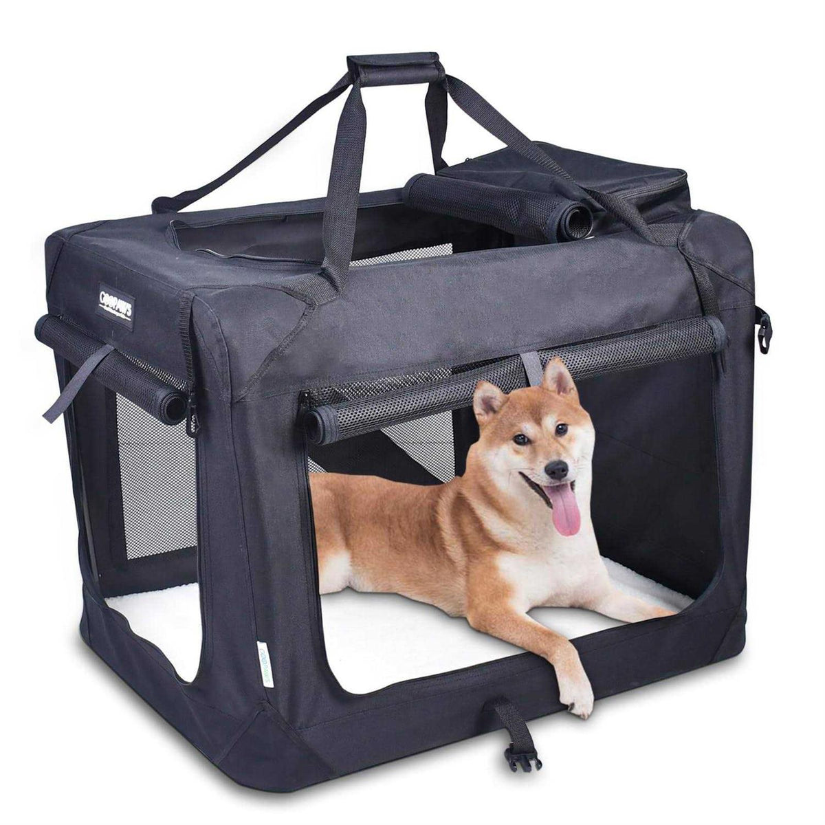 3-Door Collapsible Soft-Sided Dog Crate V384531
