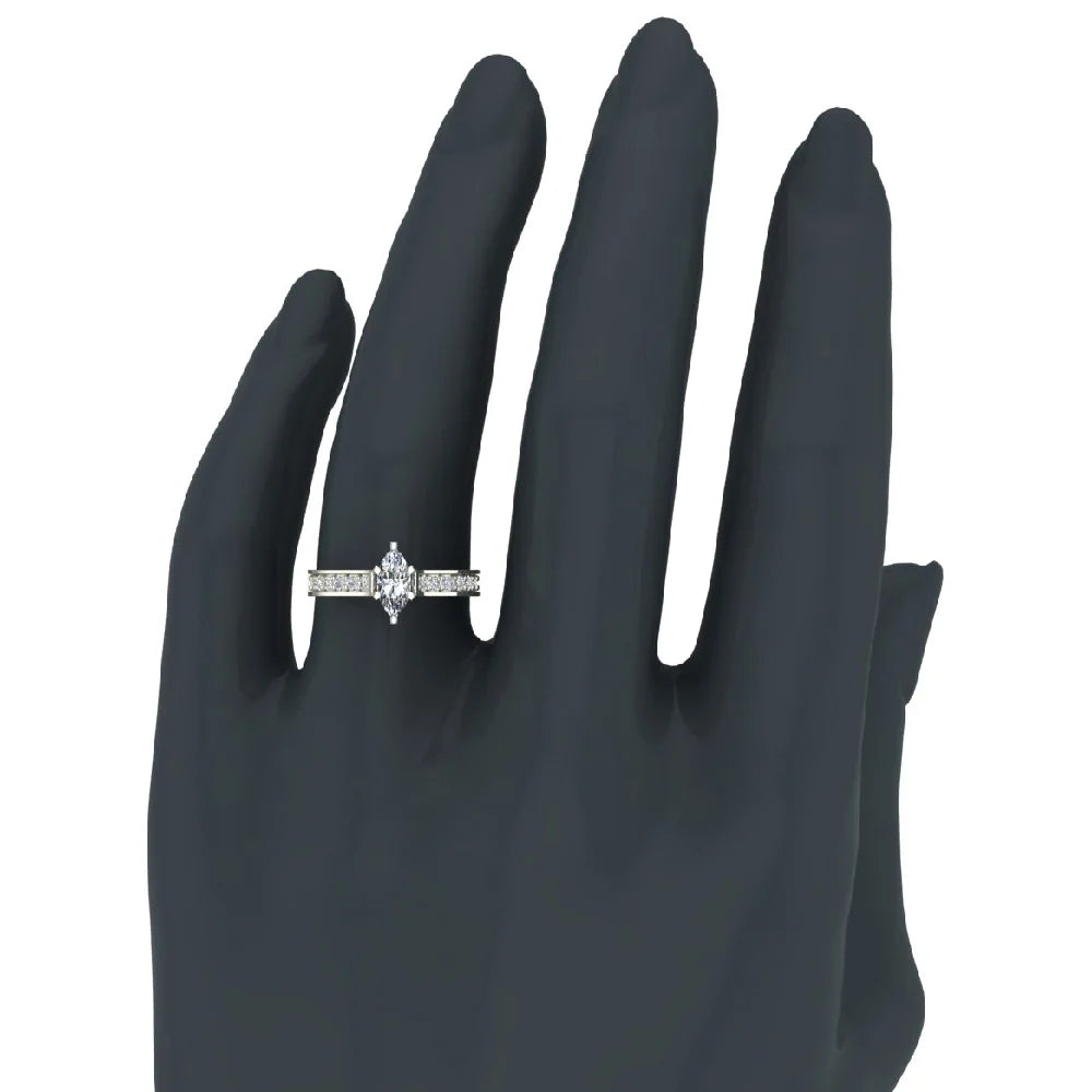 Marquise Cut Diamond Ring 14K Gold 1.00 CT TW H408371
