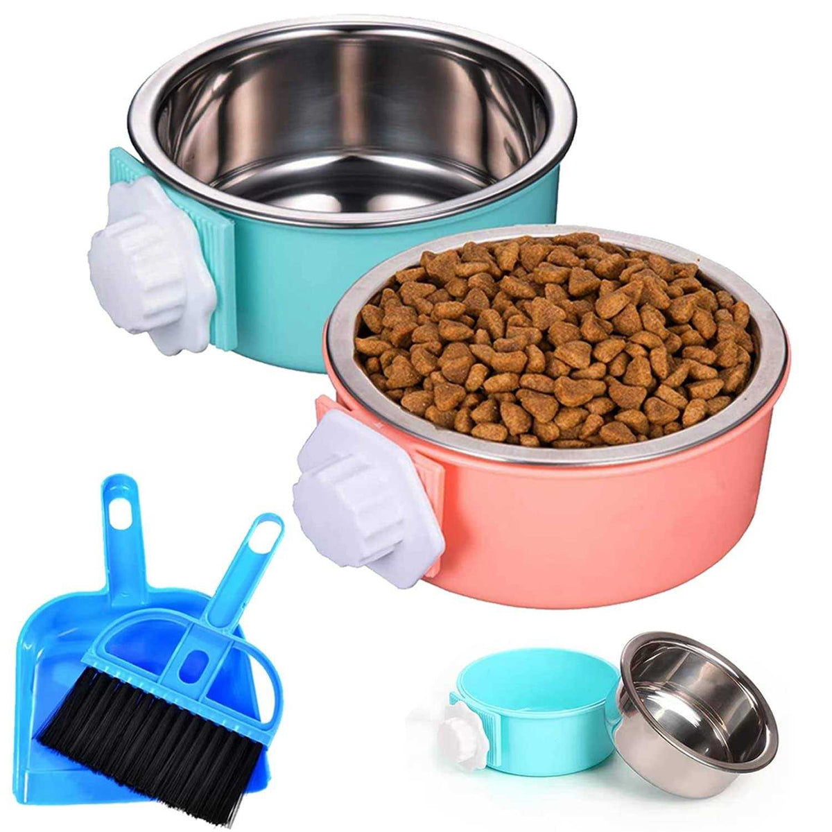 Stainless Steel Dog Crate Bowl V199