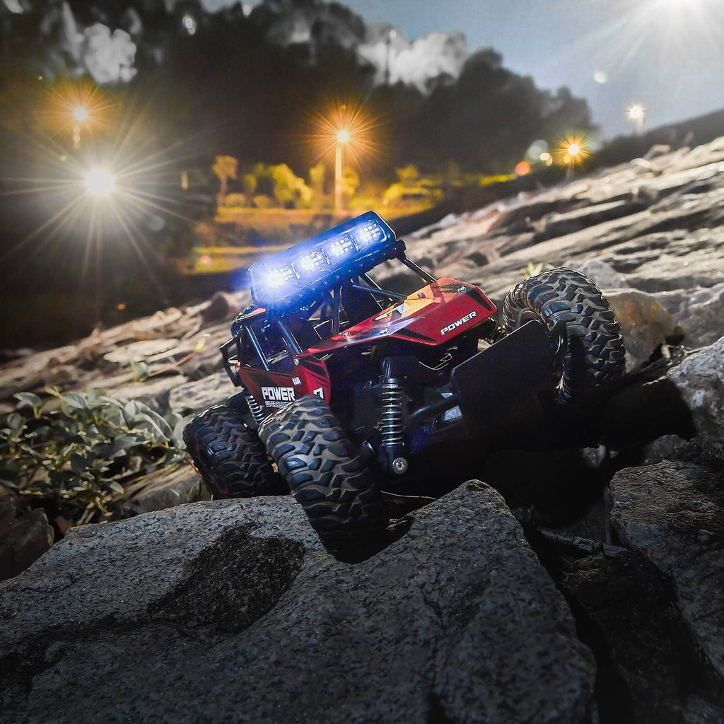 17 RC Cars 1:14 Scale Remote Control Car, 2WD High Speed 20 Km/h All Terrains Electric Toy Off Road RC Car Truck Crawler with Two Rechargeable Batteries N701