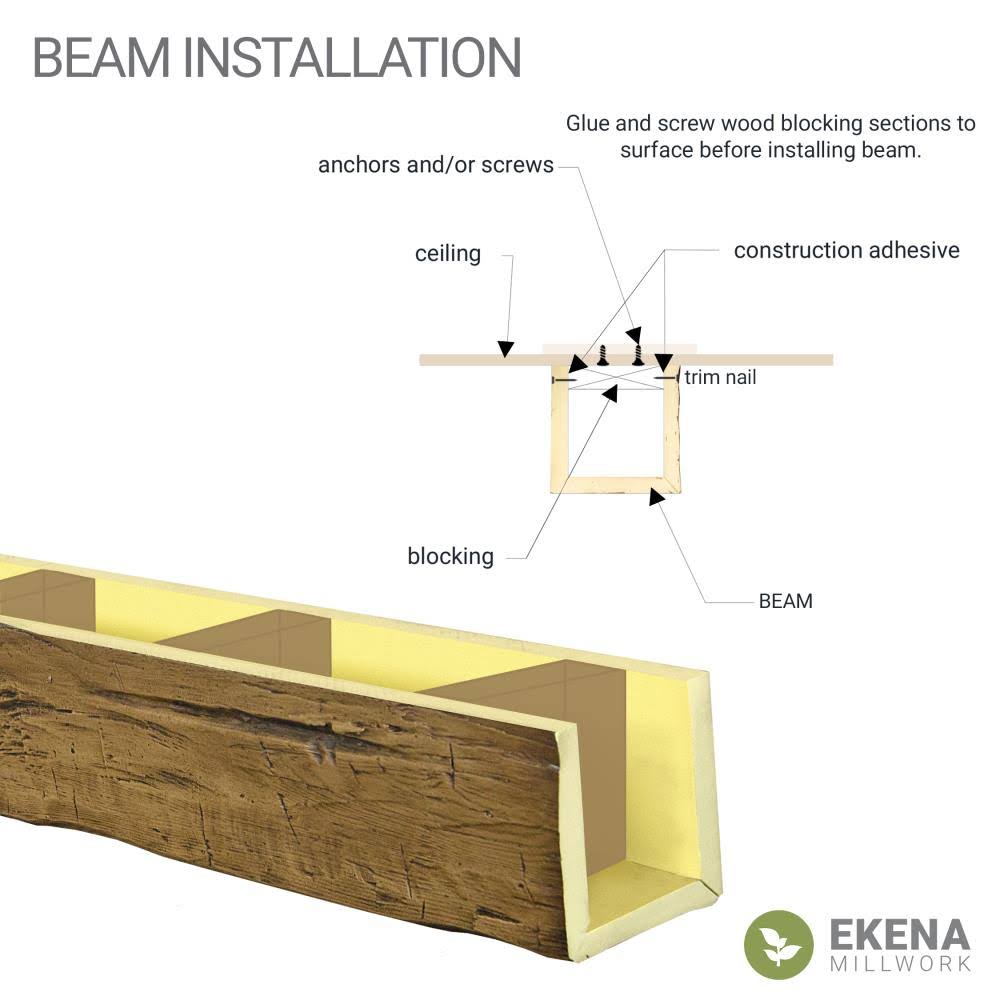 Natural Faux Wood Ceiling Beam P470