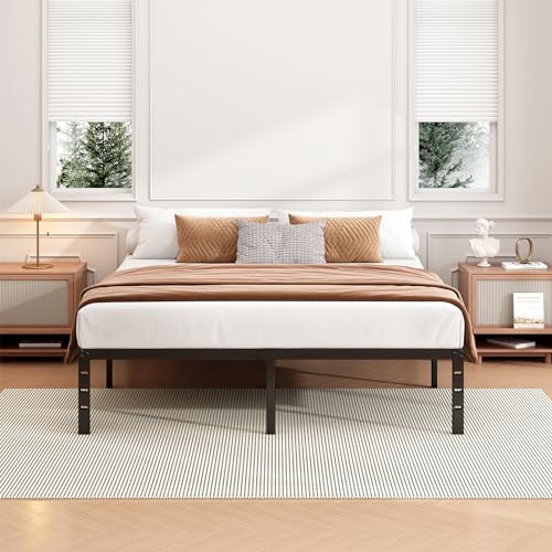 14 Inch Twin Size Metal Platform Bed Frame with Under Bed Storage L501828