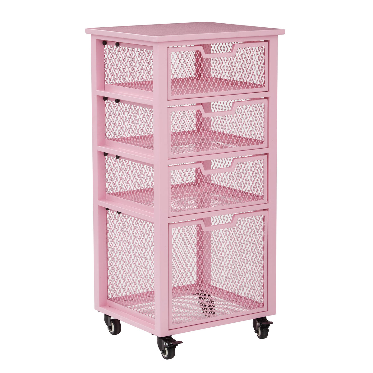 Purple 4 Drawer Rolling Cart Q93366