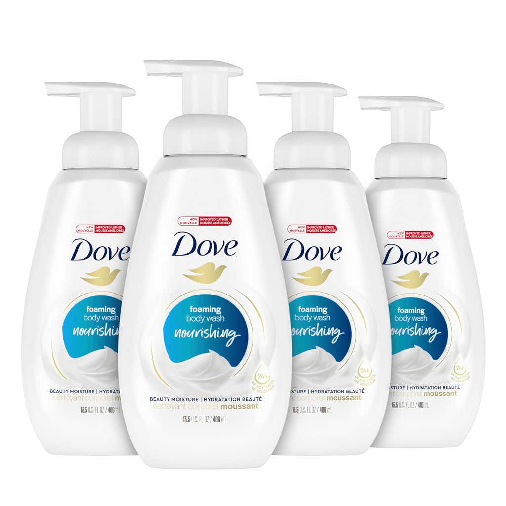 Pack of 4 13.5 Oz and Pack of 3 30.6 fl oz Moisturizing Body Wash Bundle C8349