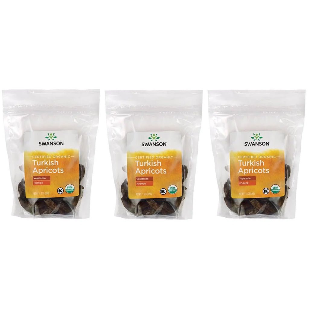 Certified Organic Turkish Apricots 11.5 oz 3 Pack N618651