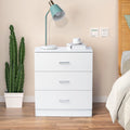 White 3-Drawer Wooden Dresser C89604