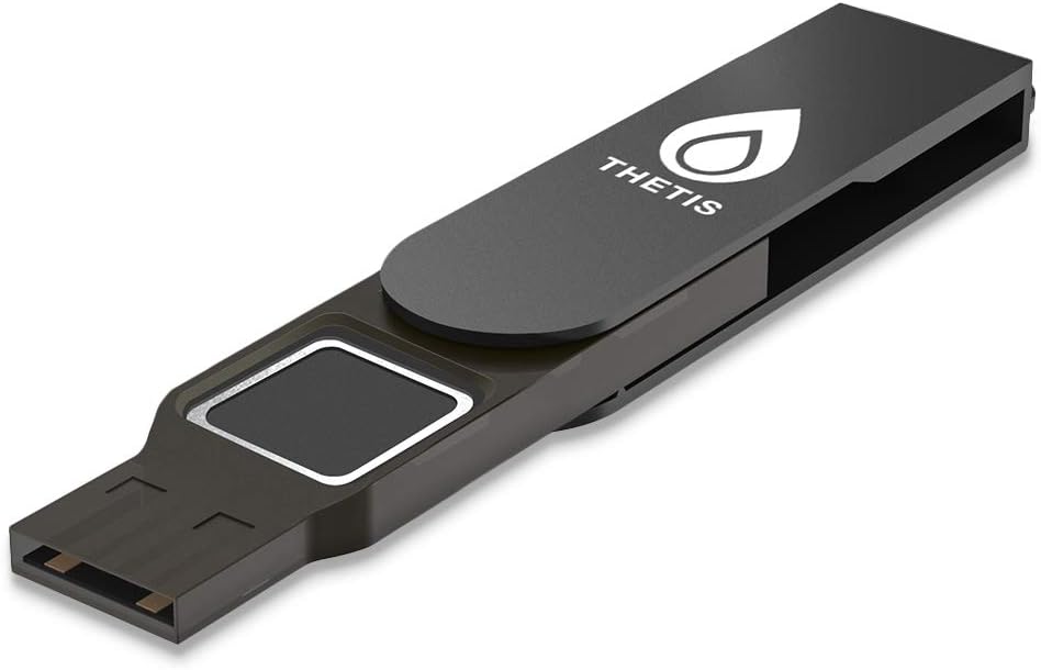 Black FIDO2 Security Key USB A W1846