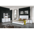 White High Gloss King Size 5-Piece Bedroom Set B127272