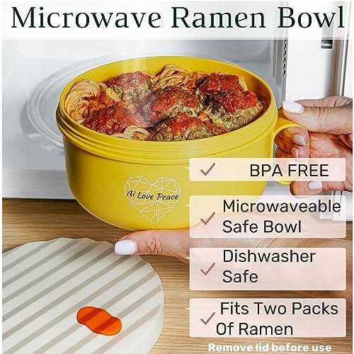 40 oz Microwave Ramen Bowl with Lid U334089