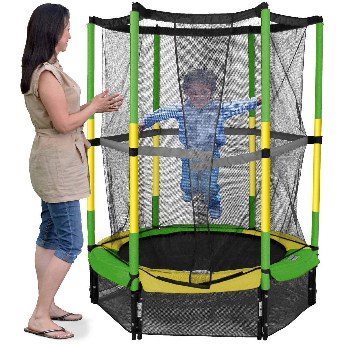 55-Inch Trampoline with Safety Enclosure M63590
