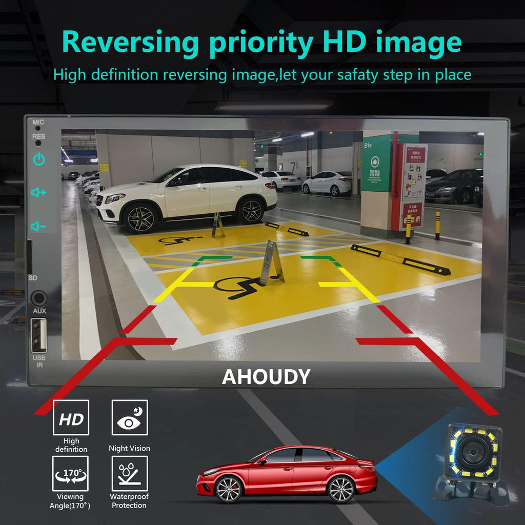 7 Inch Double Din Touchscreen Car Stereo with Bluetooth S574