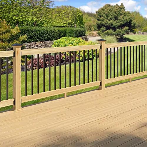 6 ft. Cedar Rail Kit with Aluminum Square Balusters W899