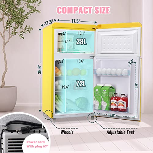 Mini Fridge with Freezer Dual Door S42463