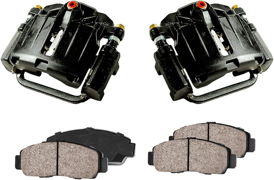 Black Powder Coated Calipers + Ceramic Brake Pads B8329