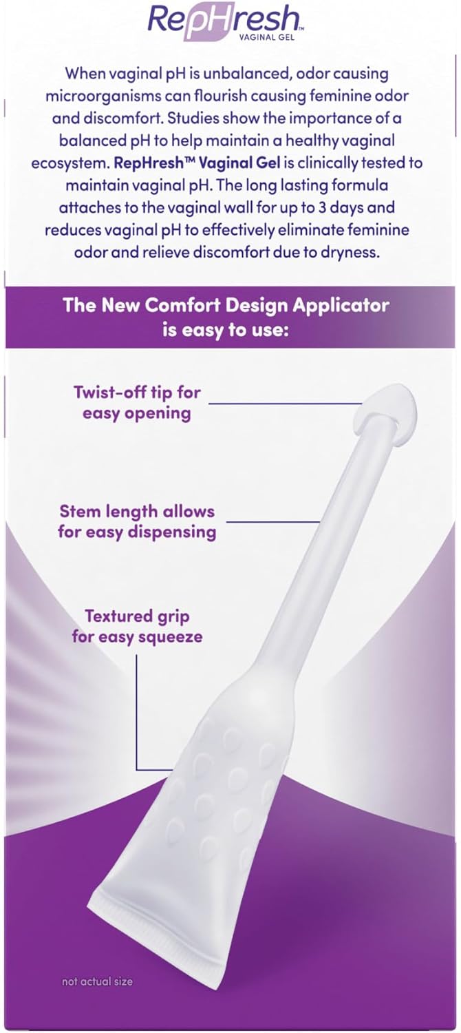 Odor Eliminating Vaginal Gel, 4ct (0.07oz) & Feminine Wash, 12 oz B95472