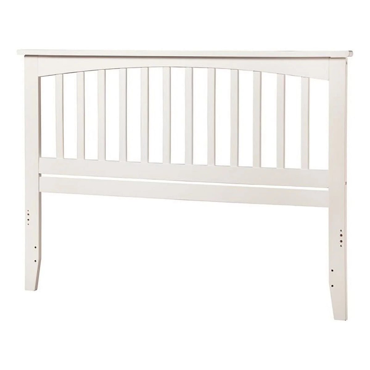 Solid Wood King Headboard with USB Charging Station in White N9733