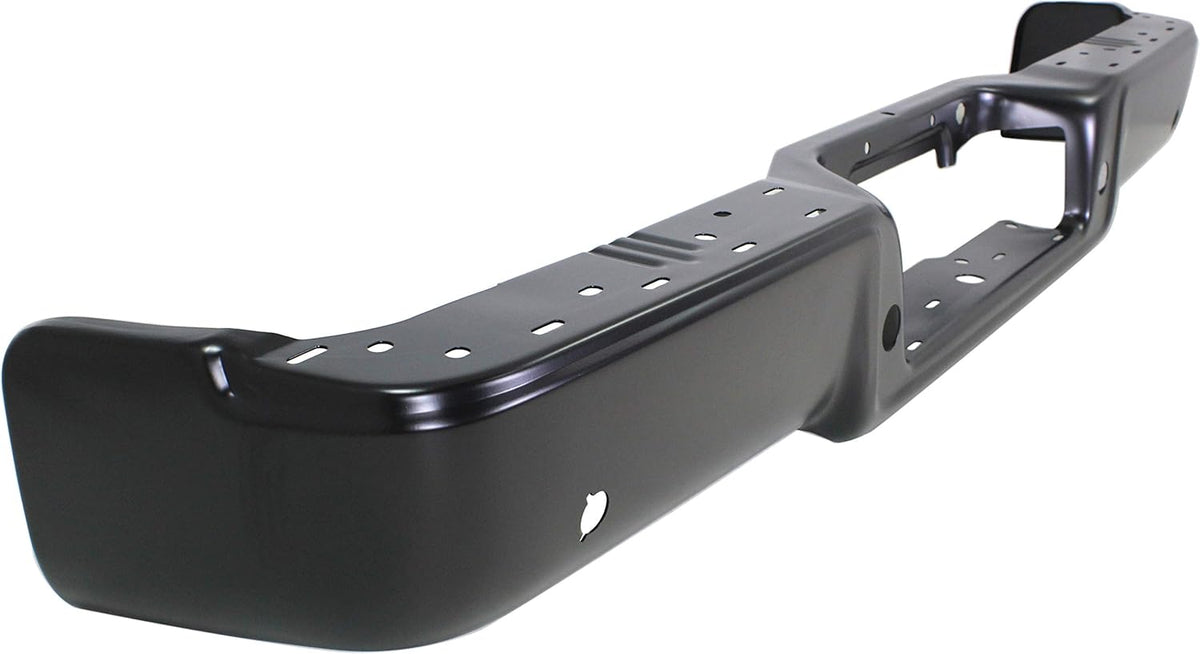 Step Bumper Powdercoated Black Steel with Rear Object Sensor Holes M399264