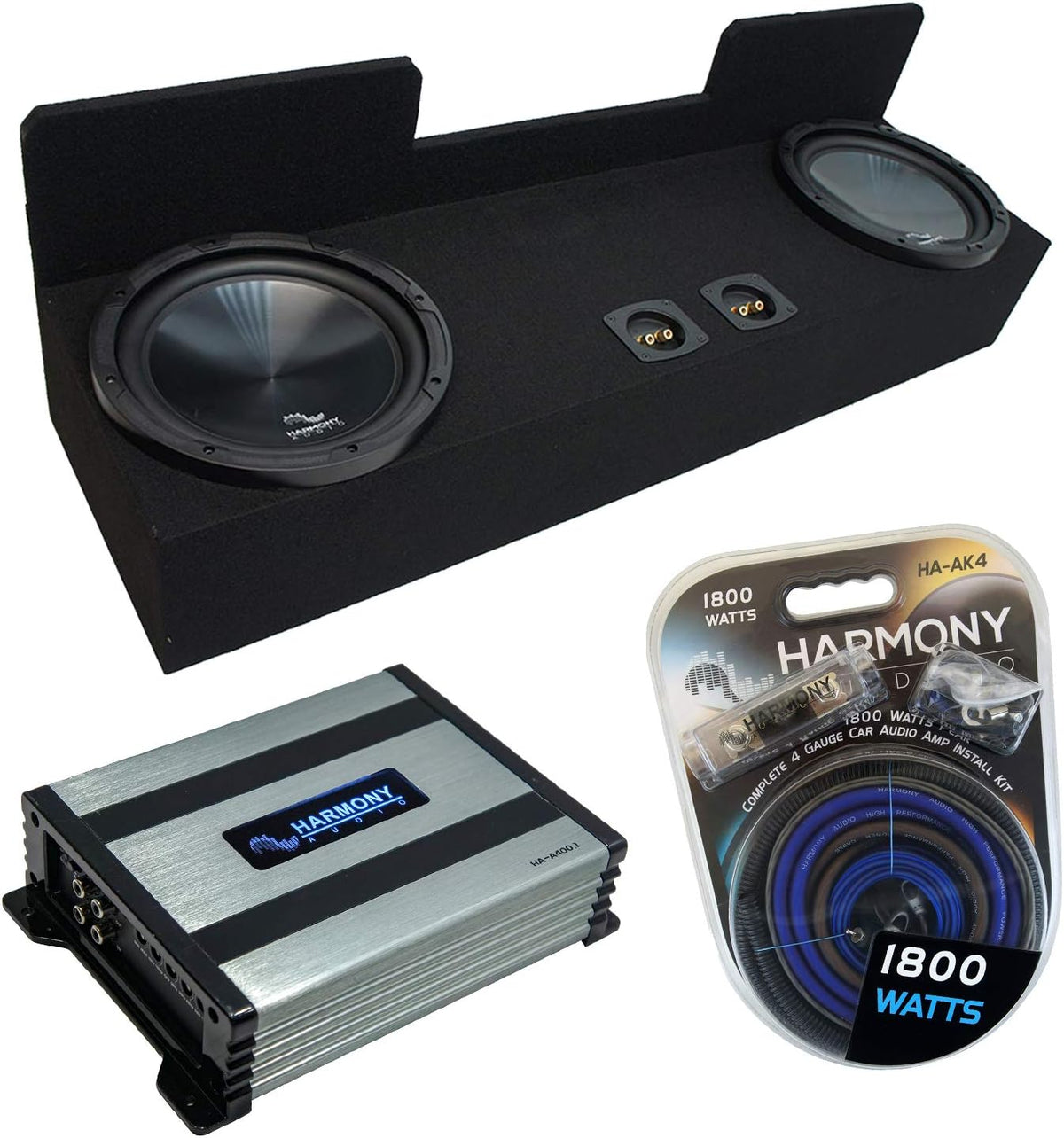 Dual 12 Sub Box Bundle with Amp I314766