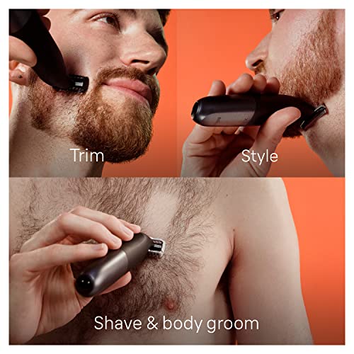 Hybrid Electric Beard Trimmer & Body Shaver, Waterproof I194385