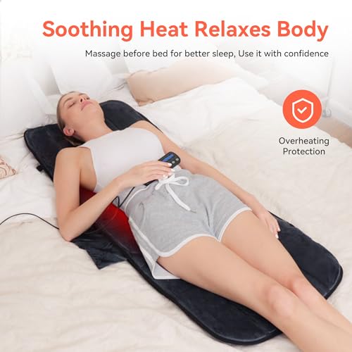 5 Vibration Modes 3 Levels Back Massager Pad with Heat Z4712