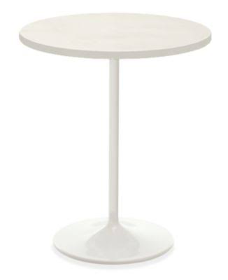 White Round End Table 18 Diameter 22H V85122
