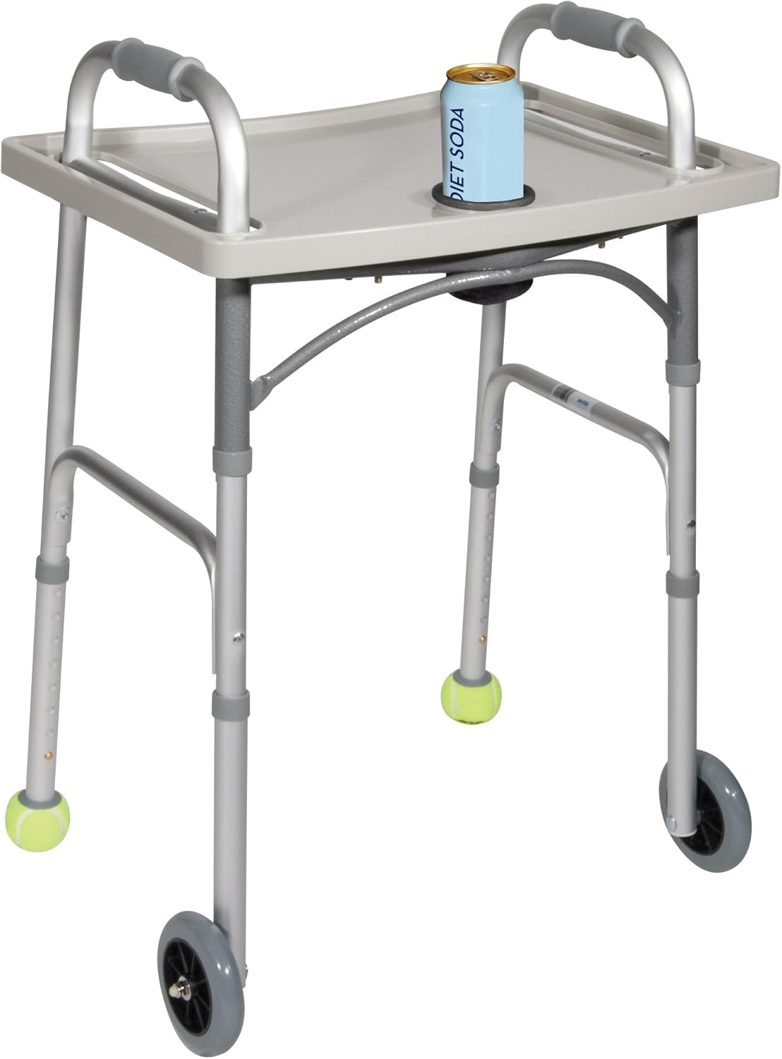 Gray Walker Tray with Cup Holder D212