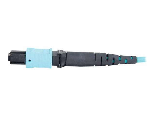 10M MPO to MPO Fiber Array Cable OM4 Plenum Rated Aqua V326562